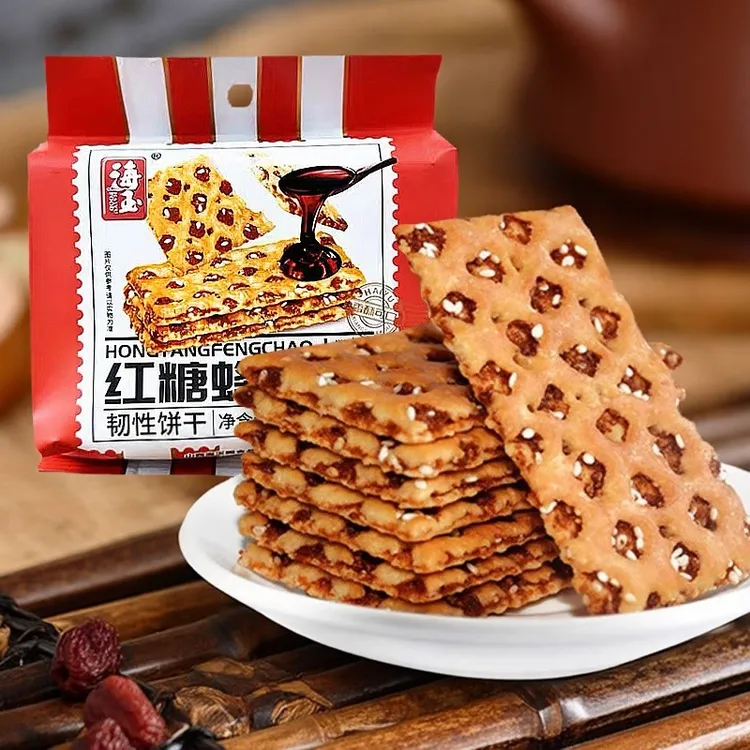 海玉红糖蜂巢饼干200g韧性饼干山西特产零食小吃休闲食品早餐代餐