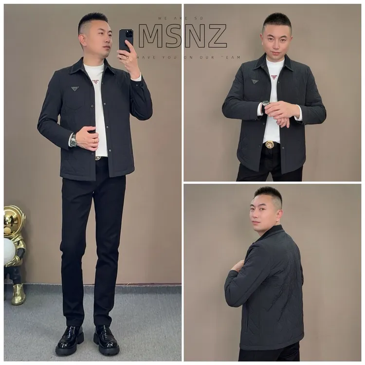 【7275】秋冬新品男士轻奢高端轻薄棉服舒适柔软百搭时尚高级感穿搭