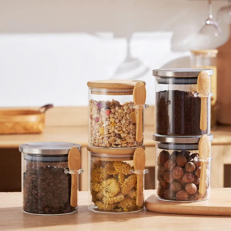高硼硅玻璃茶叶罐花茶果茶红糖糖果罐密封罐零食加厚储物罐调料罐