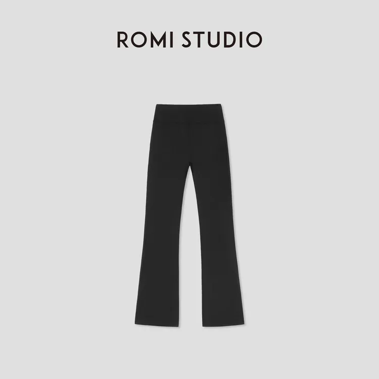 ROMI STUDIO“松弛自在”运动休闲弹力修身微喇瑜伽裤 RW25SX40159