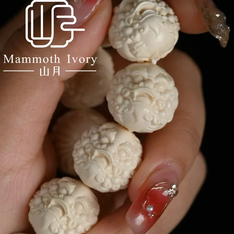【山月】猛犸象牙天禄貔貅•手工原色无漂白•文玩配饰腰珠顶珠百搭