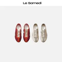 Le Samedi【踩云之上】饼干底足球风跑鞋几何拼色轻便运动鞋 