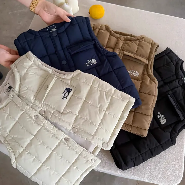 儿童棉马甲25冬季男童潮牌夹棉背心宝宝小童加厚坎肩中童外套内搭