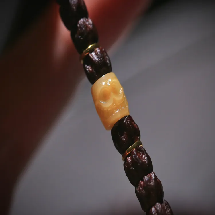 G64驼骨喜旋多吉配珠文玩配饰diy孔道1.5mm