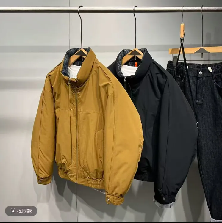 高品质国标冬季新款男士保暖秋冬休闲加绒羽绒服短款男款5810款