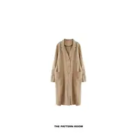 The pattern room | 城市游牧暗波嬉浮雕刺绣提花长外套