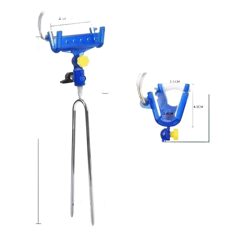 自锁炮台支架钓鱼支架子自锁鱼竿支架台钓架地插头海竿支架万两用