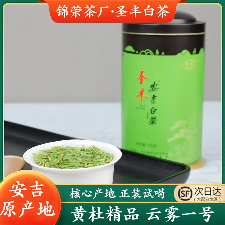 圣丰黄杜精品-云雾一号 安吉白茶特产云雾兰花香鲜爽安吉新茶白茶
