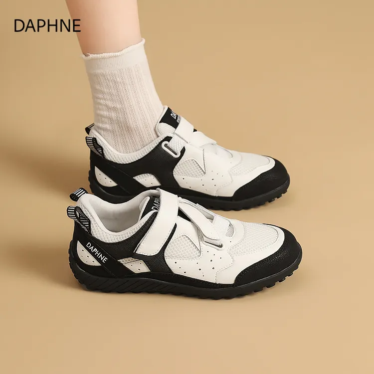 达芙妮德训鞋2025秋季新款百搭厚底休闲鞋增高透气运动鞋外穿女鞋