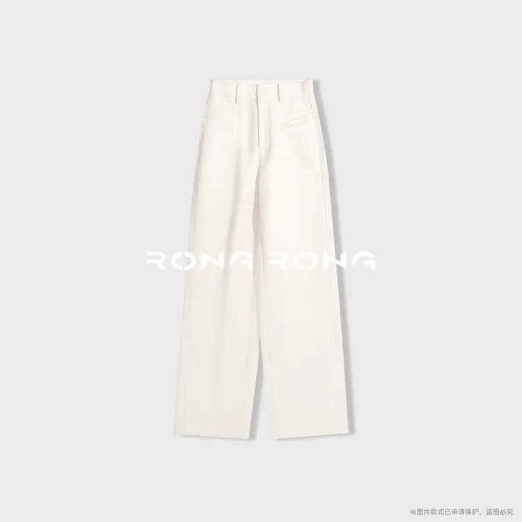 溶溶【超柔绒感云朵裤】RONGRONG 绵羊毛醋酸特舒绒保暖休闲裤M5989