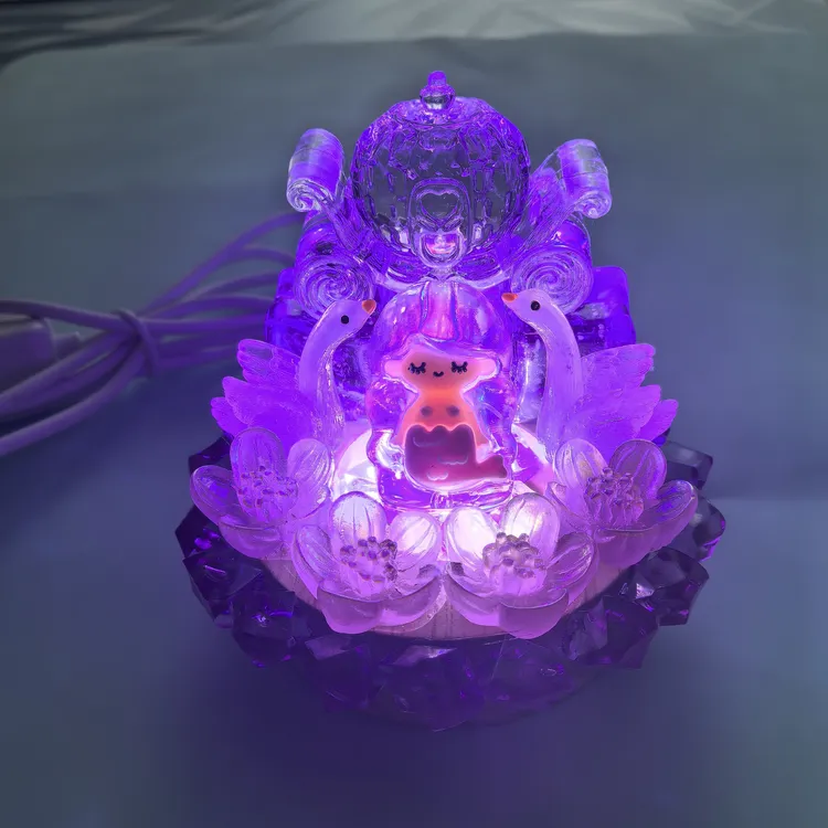 手工创意小夜灯南瓜车城堡美人鱼diy成品或材料