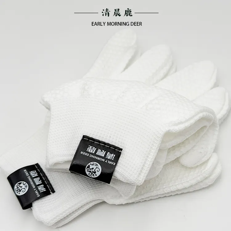 【清晨鹿出品】菠萝纹文玩通用盘玩包浆抛光手套工艺时尚加绒高弹