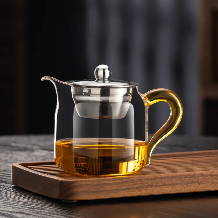 耐热玻璃公道杯茶漏一体带盖过滤泡茶壶家用小青柑懒人泡茶器