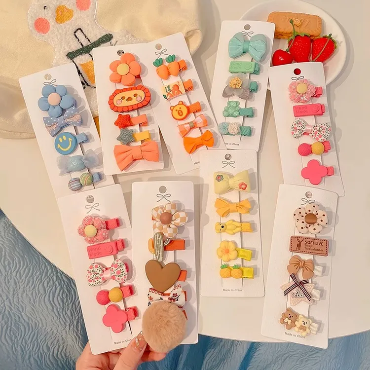 宝宝不伤发婴儿胎毛汗毛夹发量少发饰女童可爱公主碎发头饰小发夹