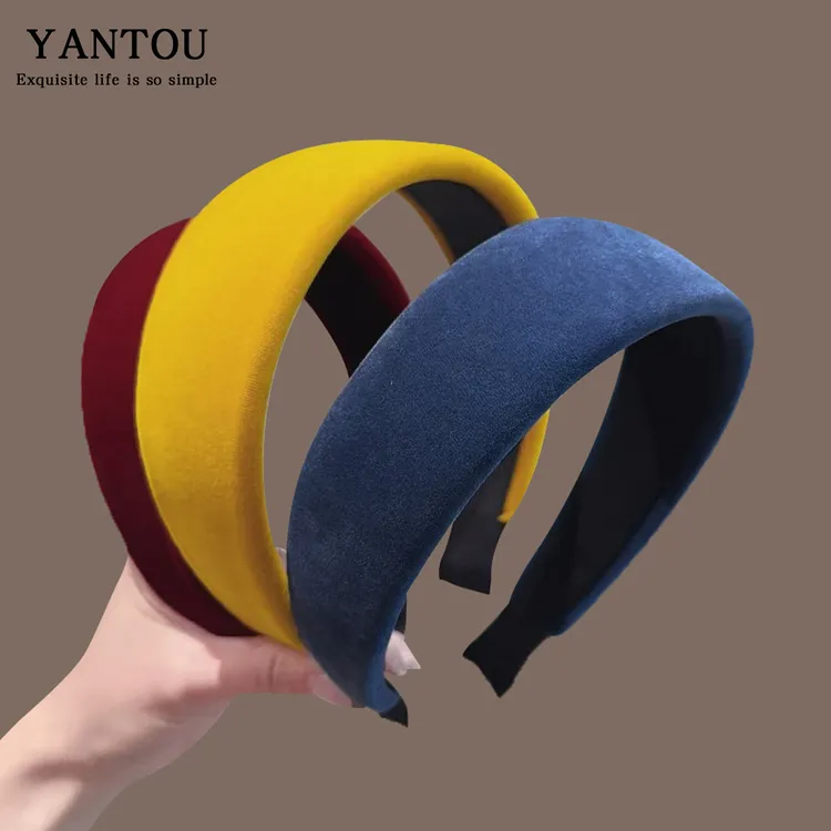 秋冬复古丝绒高颅顶发箍女2025新款高端洗脸压发日常外戴头箍发饰