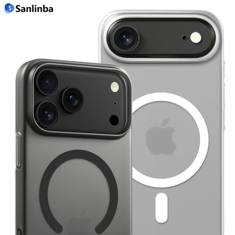 Sanlinba超薄磨砂透明磁吸手机壳适用苹果iPhone17ProMax/16硬壳