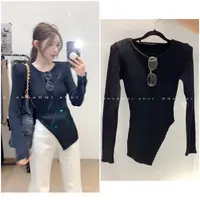 【 撩人心弦】 开衩针织毛衣