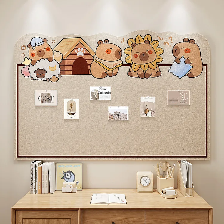 照片墙组合相框毛毡板展示墙装饰创意背景板留言板毛毡墙贴软木板