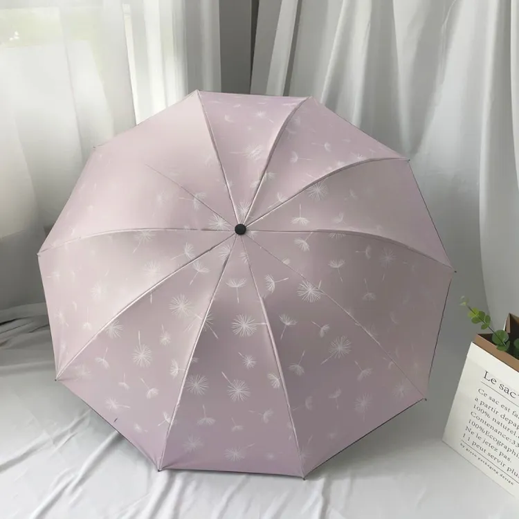 10骨加大雨伞大号黑胶防紫外线太阳伞小清新学生双人伞晴雨两用款