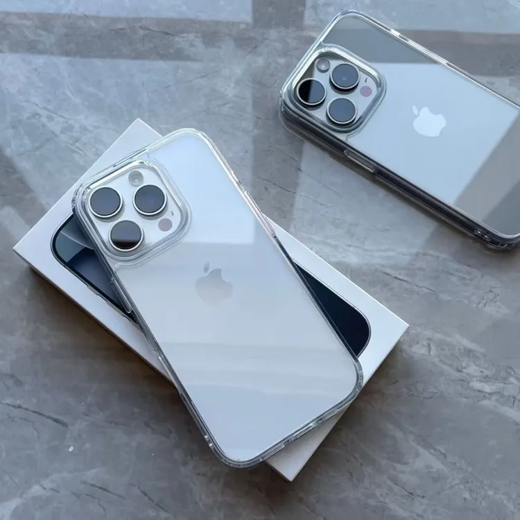 简约透明大孔太空壳适用iphone17/16promax手机壳苹果15/14防摔13
