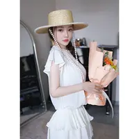 Lulusmiracle【暮光缪斯】法式复古圆领短袖镂空蕾丝优雅甜美裙套装