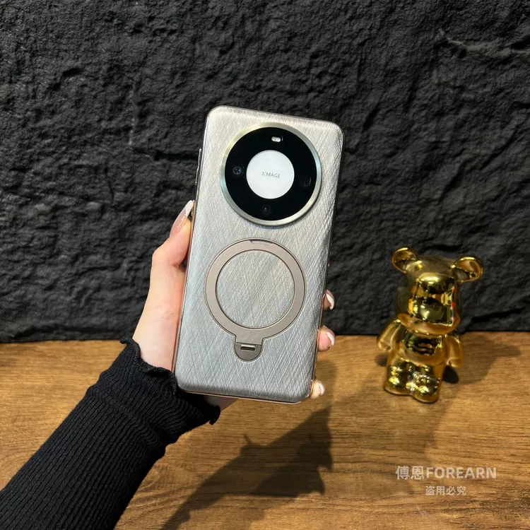 适用于华为mate60pro手机壳mate60磁吸支架保护套新款超薄后壳