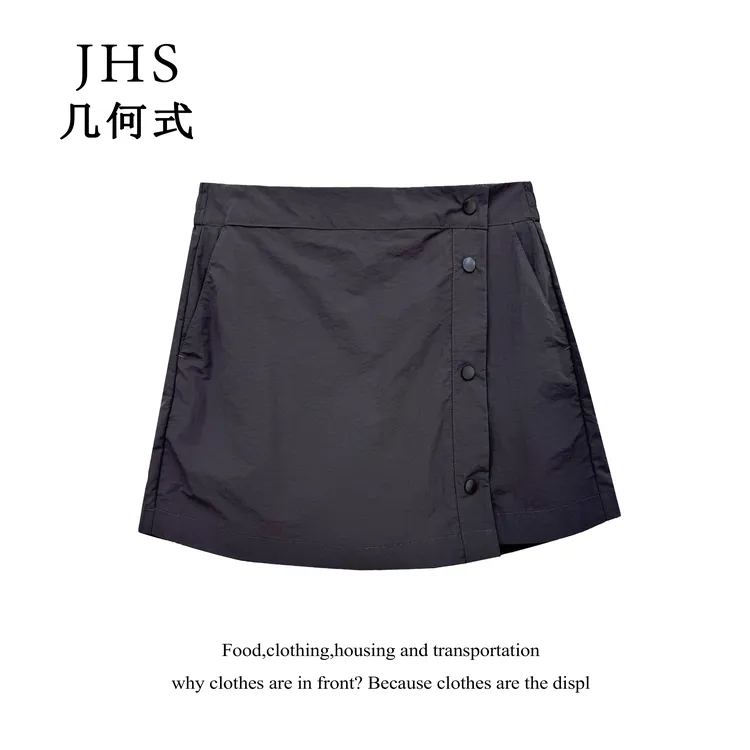 LC095-美式户外工装短裤裙女夏季高腰显瘦速干防走光