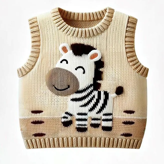 男童毛衣马甲开春秋男宝宝针织婴儿童小背心薄款坎肩毛线外穿开衫