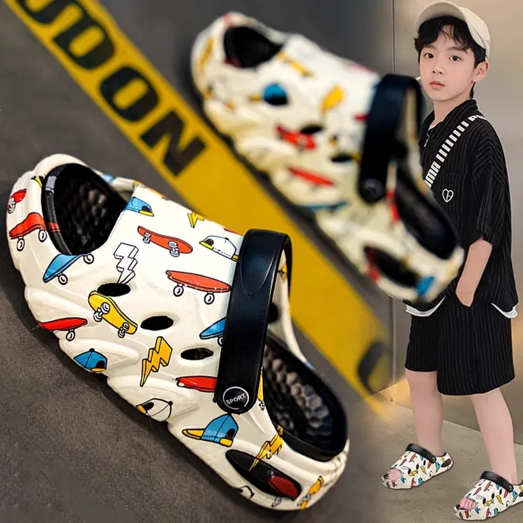 36l℃断码男童防滑拖鞋新款夏季儿童防滑防臭沙滩凉拖男孩一字拖