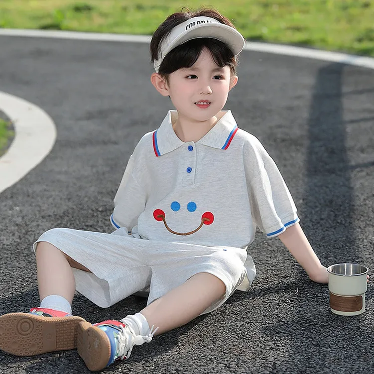 男童套装polo衫夏装新款帅气儿童运动衣服男宝宝短袖t恤两件套潮