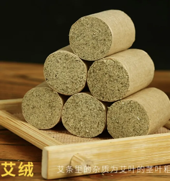 三年陈年艾柱+布套手工大款加粗艾炙器具多功能按摩艾条艾柱罐