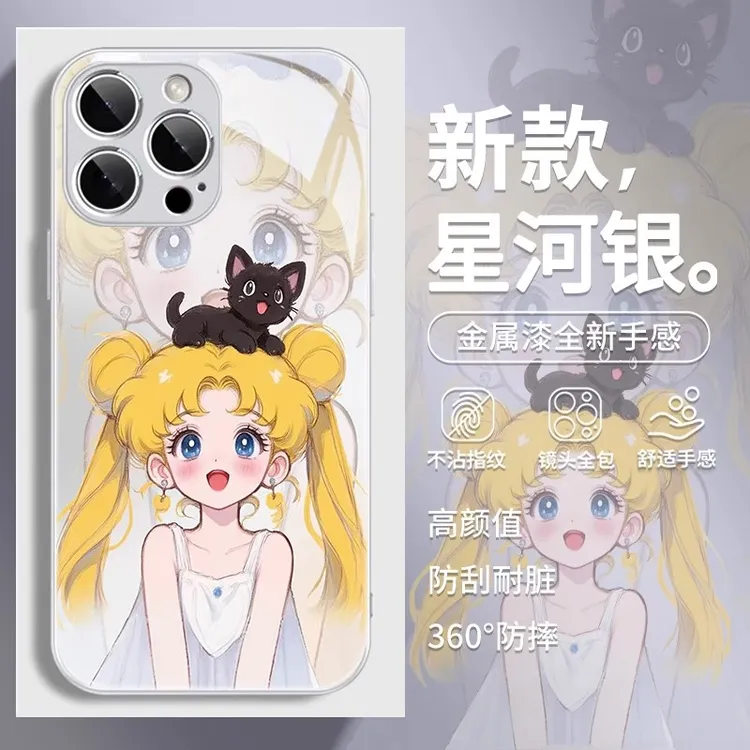 适用苹果16/华为pura80/小米15/vivo/oppo美少女战士二次元手机壳