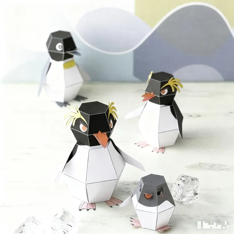 【视频款】DIY弹跳企鹅机关折纸模型爆炸手工创中村开己亲子送朋友