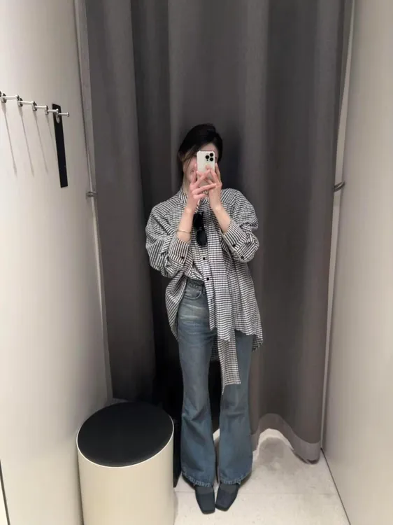 2025早春新款飘带时髦设计感衬衫女圆领气质宽松垂坠百搭长袖衬衣