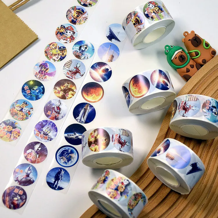 儿童动漫汪汪队巡逻奖励贴纸卡通玩具老师表扬学生贴画DIY装饰贴