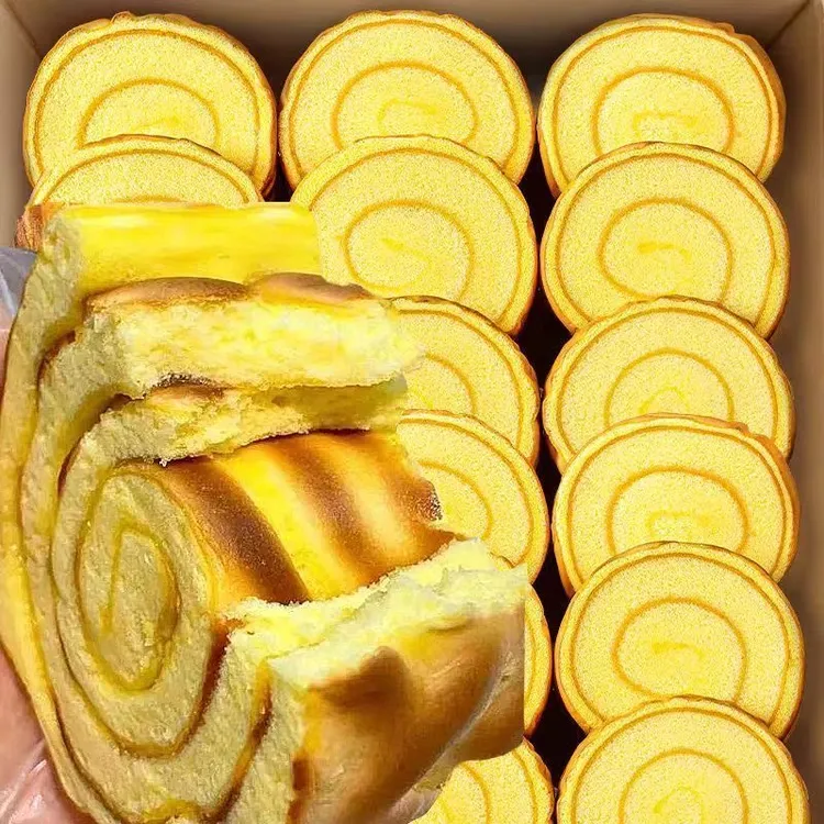 整箱手工蛋糕卷多口味水牛乳肉松卷营养早餐面包学生食品代餐零食