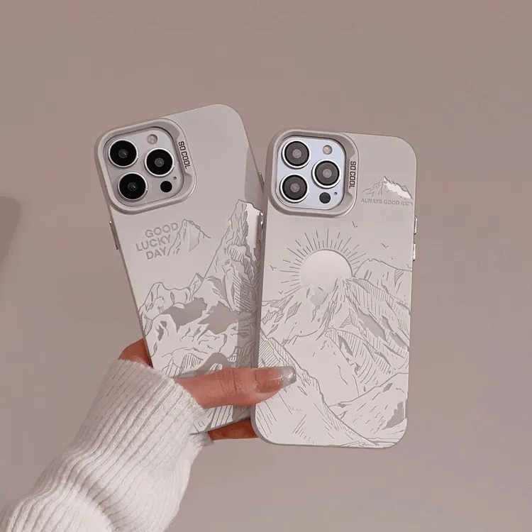 日落金山适用于苹果15Promax手机壳iPhone16plus/13pro潮牌11/12p