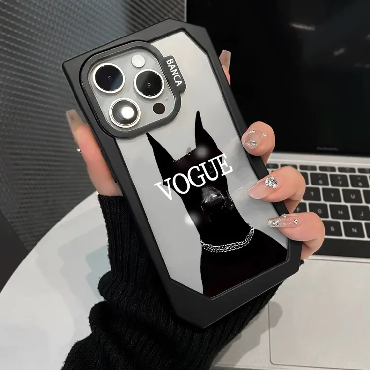 BANCA杜宾犬不规则壳适用iPhone16/15promax手机壳苹果14/13/12套