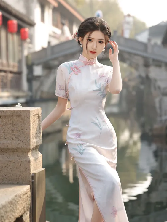 【花颖】上上签 夏季复古中国风旗袍少女修身日常显瘦气质新中式款