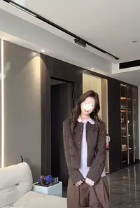 香香千金 复古气质感雪尼尔休闲短外套