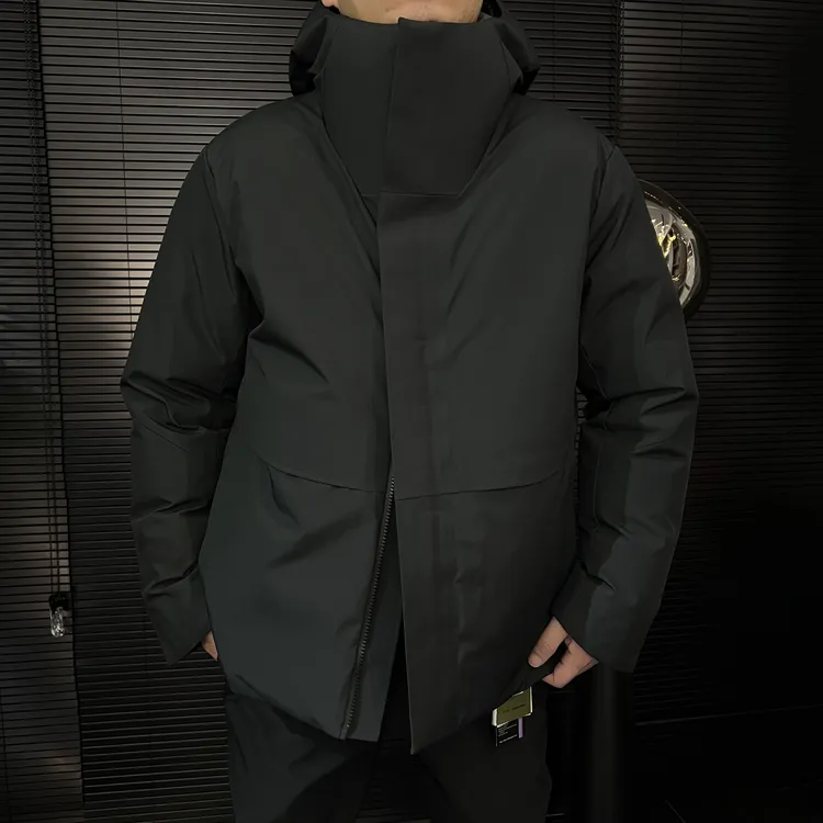 Mr.J_721商小鸟时尚休闲连帽冬季防水保暖90白鸭绒加厚羽绒服