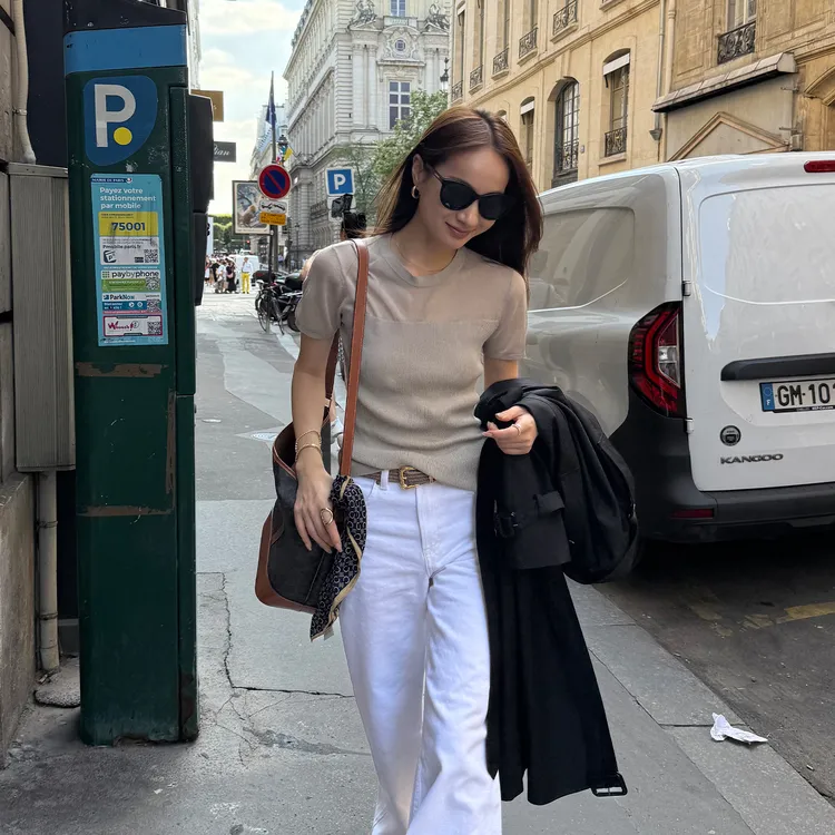 KEEP KAPU靠谱 【冷翠冰茶】三醋酸+棉鼠尾草绿针织T恤 KP253060