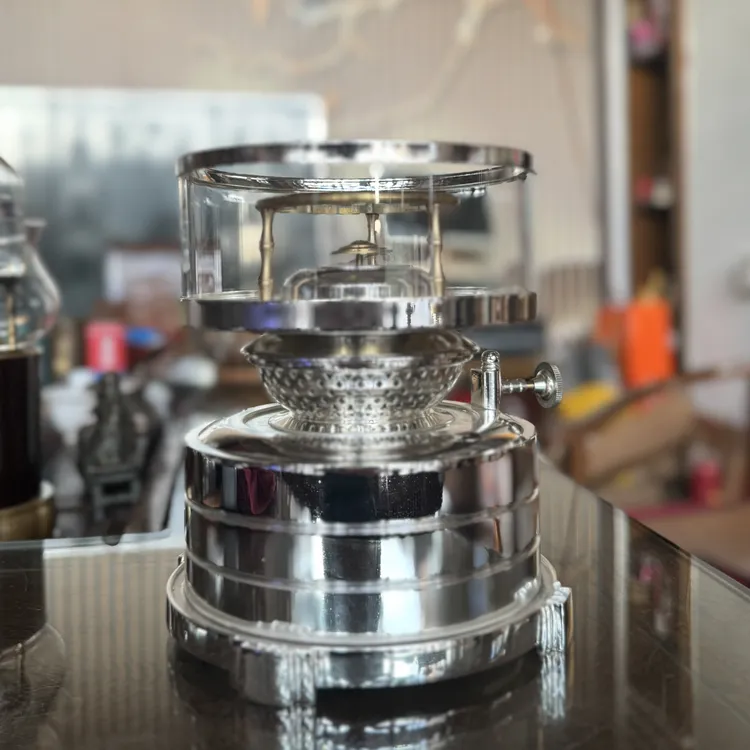 镀银的简洁商务空气灯 煮茶灯