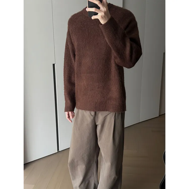 SDR Dirty“牛绒”cleanfit圆领宽松套头口粮毛衣 Week4