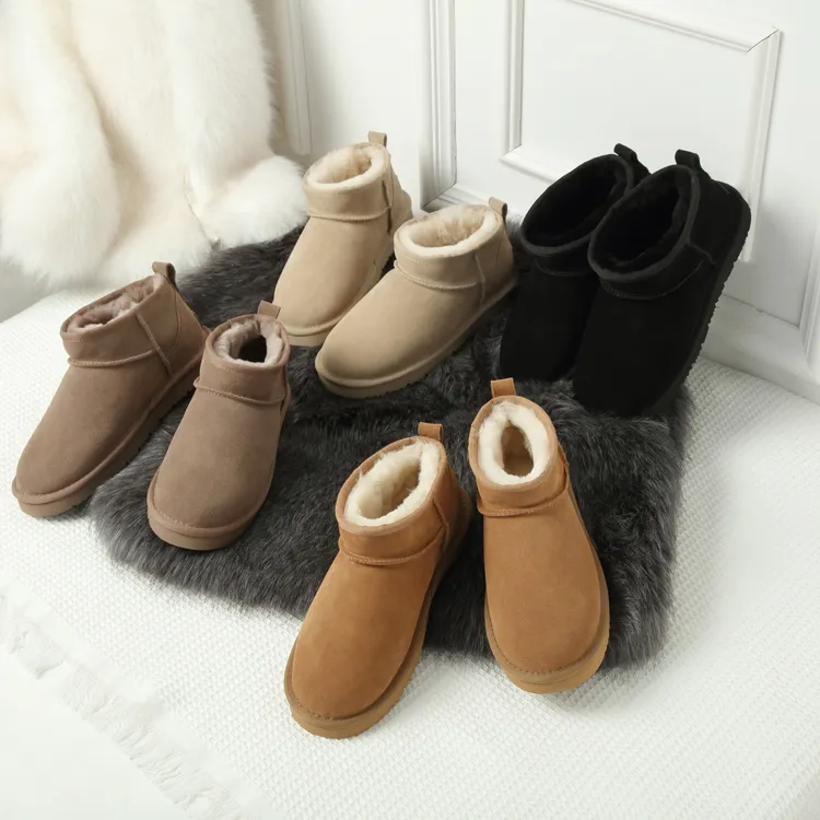 UGG D&K SHEEPSKIN保暖短筒羊毛雪地棉时尚少女风DK113