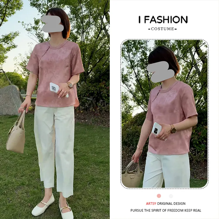 韩系高级感减龄遮肉短袖t恤女士2025年夏季新款洋气休闲百搭上衣