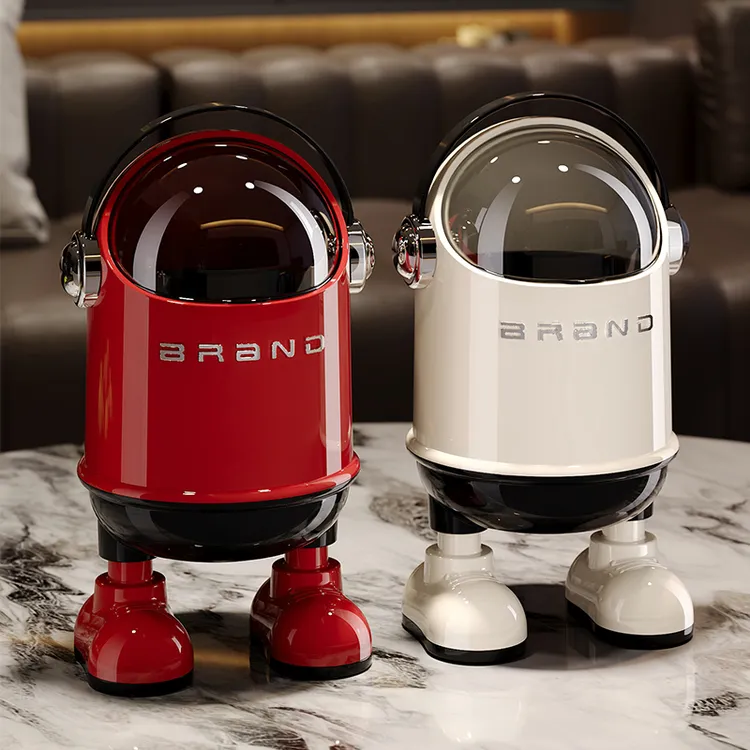 桌面垃圾桶高颜值家用带盖迷你垃圾收纳卧室餐桌客厅可爱小垃圾桶