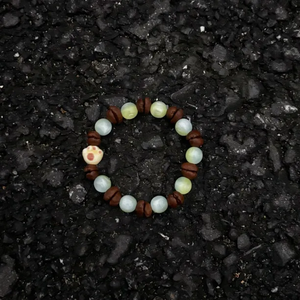 【喵喵】咖啡豆梦幻双色手链