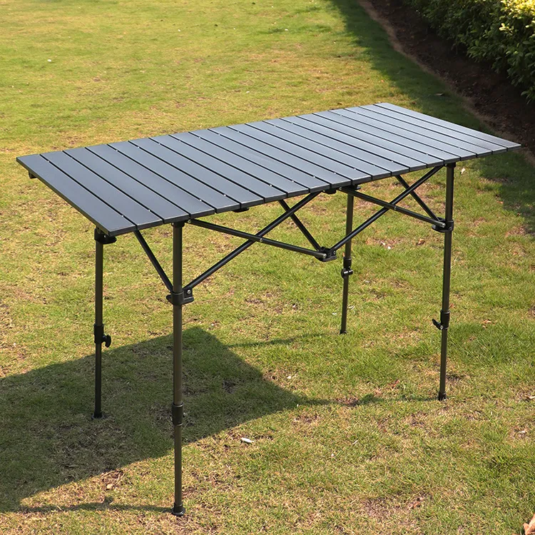 户外折叠桌子便携式野餐露营桌椅铝合金桌面