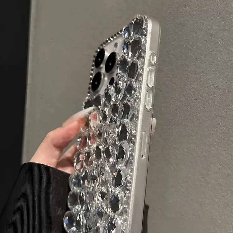 奢华满屏手工镶钻适用iphone16苹果15promax手机壳14高级感13套12